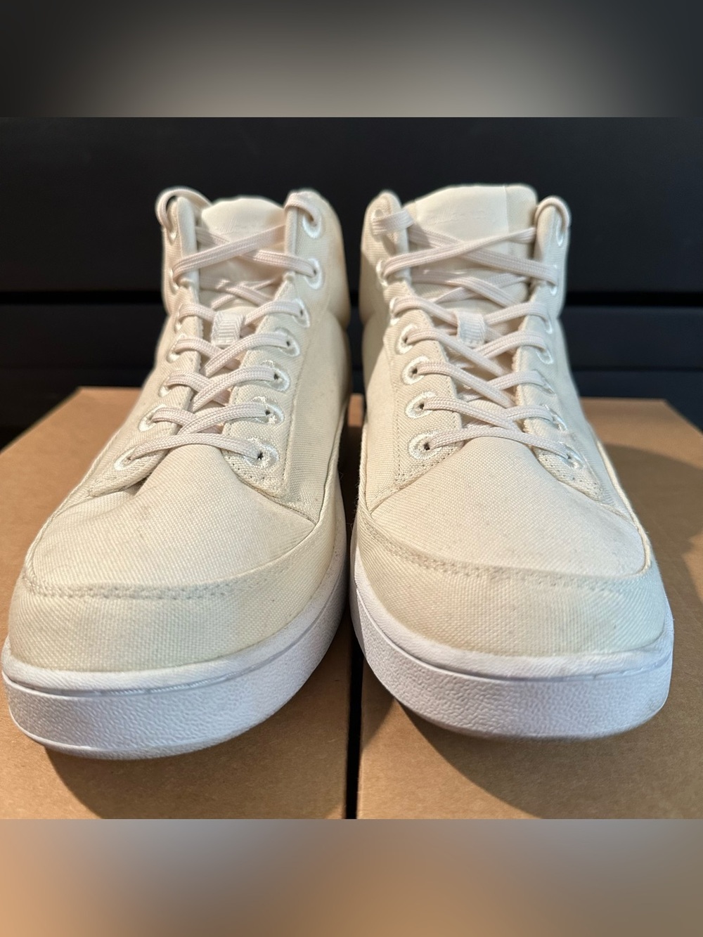allbirds Men’s High-Top Sneakers in Cream
